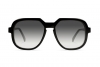Urican 78BK, Black Acetate Oversized Sunglasses