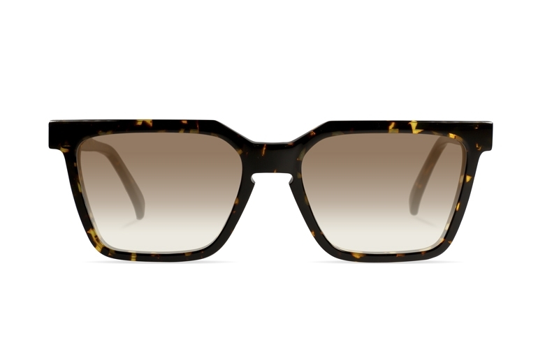 Urican 85BS, Tortoiseshell Acetate Rectangular Sunglasses