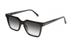 Urican 85BK, Black Acetate Rectangular Sunglasses