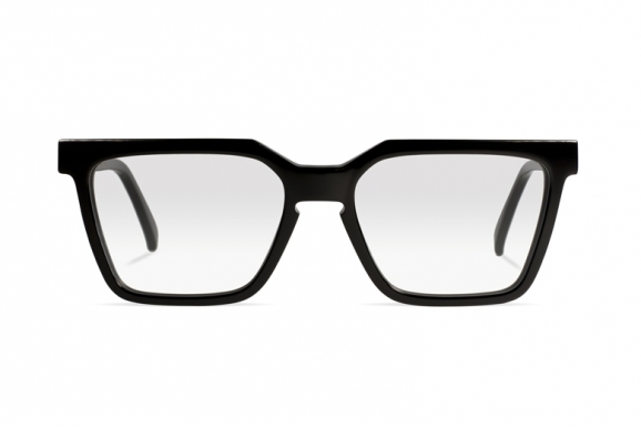 Urican 85BK, Black Acetate Rectangular Optical Frame