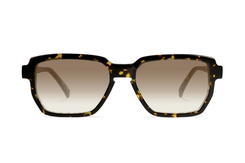 Urican 88BS, Tortoiseshell Acetate Hexagonal Sunglasses