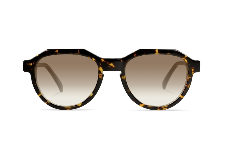 Urican 90BS, Tortoiseshell Acetate Pantoscopic Sunglasses