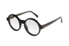 Urican 92BK, Black Acetate Round Optical Frame