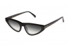 Urican 94BK, Black Acetate Butterfly Sunglasses